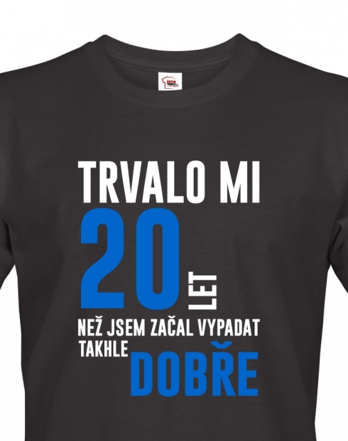 Pánské tričko Trvalo 20 let, než jsem začal vypadat takhle dobře