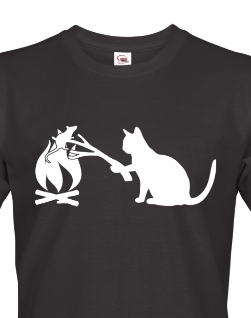 Pánské tričko kočka a myš