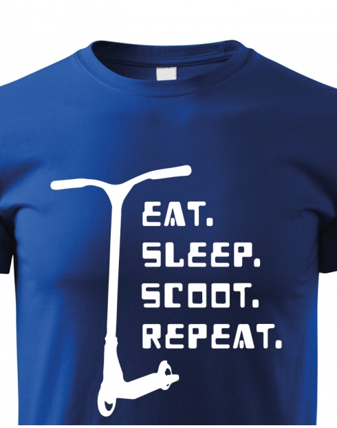 Dětské tričko Eat sleep scoot repeat