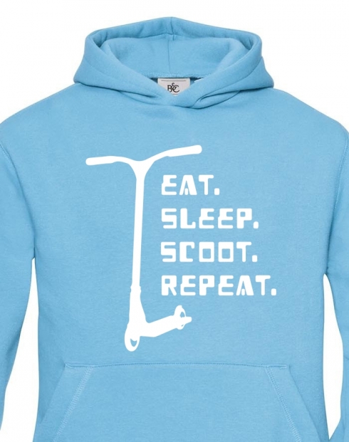 Dětská mikina Eat sleep scoot repeat