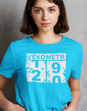 Dámské tričko Věkometr k 20. narozeninám