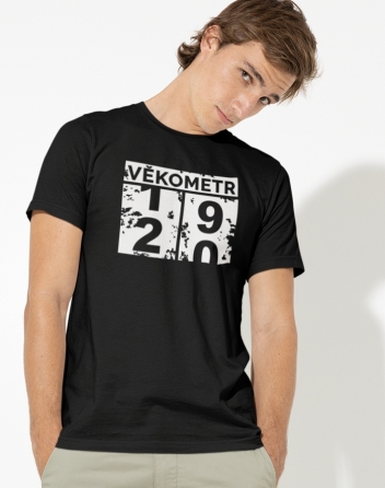Pánské tričko Věkometr k 20. narozeninám