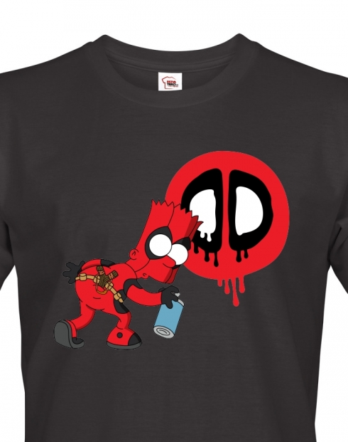 Pánské tričko Bart Simpson Deadpool