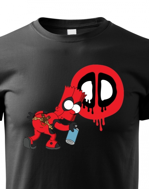 Dětské tričko Bart Simpson Deadpool