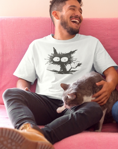 Pánské tričko kočko příšera