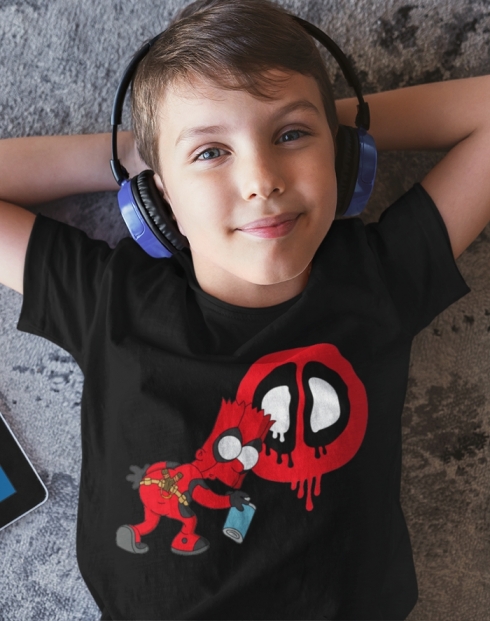 Dětské tričko Bart Simpson Deadpool