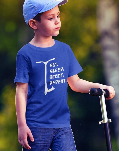 Dětské tričko Eat sleep scoot repeat