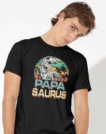 Pánské tričko pro tatínky Papasaurus