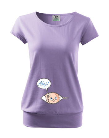 Těhotenské tričko Kuk z bříška