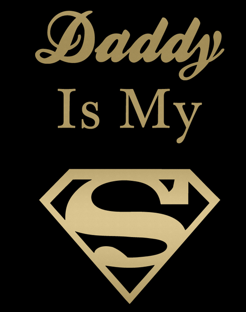 Body s potiskem Daddy is my Superhero