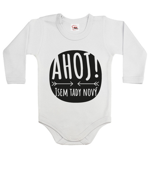 Dětské bodyčko Ahoj! Jsem tady nový