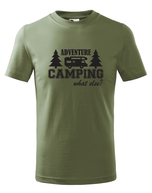 Dětské tričko s karavanem - Adventure Camping