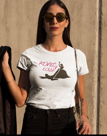 Dámské tričko na rozloučenou se svobodou Konec lovu!