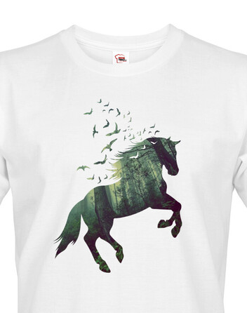 Pánské tričko s potiskem koně
