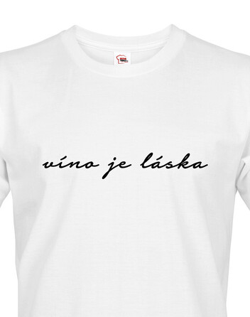 Pánské tričko Víno je láska