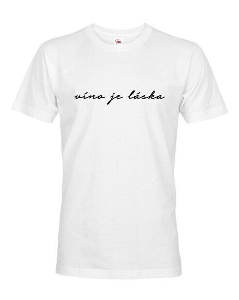 Pánské tričko Víno je láska
