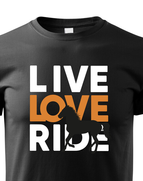 Dětské tričko Live love ride