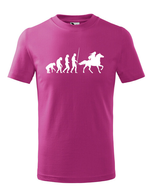 Dětské tričko Evoluce jezdkyně