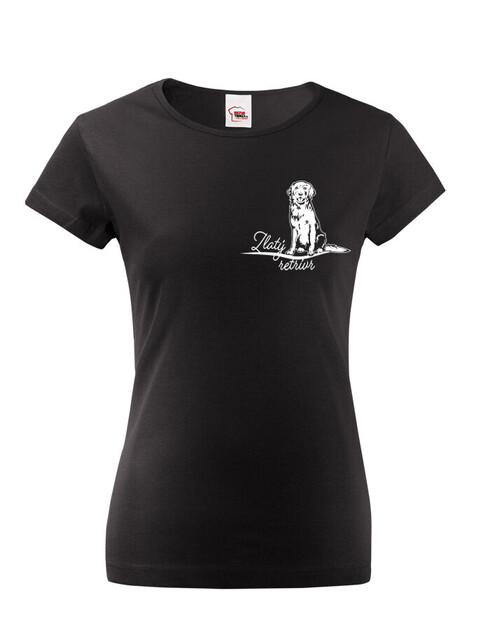 Dámské tričko Zlatý retrívr 2