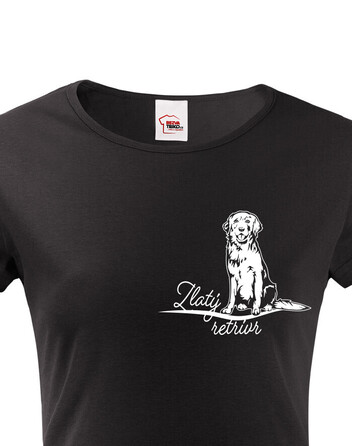 Dámské tričko Zlatý retrívr 2