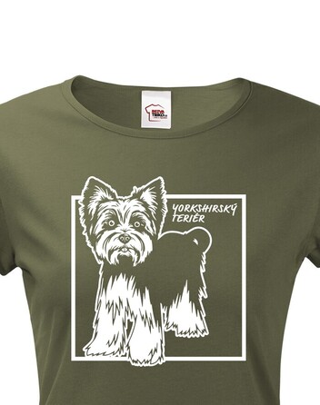 Dámské tričko Yorkshirský teriér