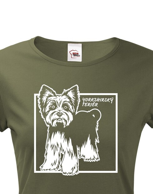 Dámské tričko Yorkshirský teriér
