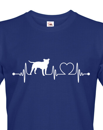 Pánské tričko Stafordšírsky bulteriér tep