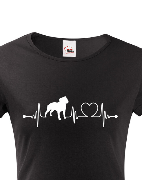 Dámské tričko Pitbull tep