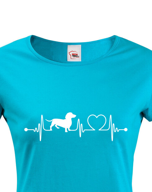 Dámské tričko Jezevčík tep