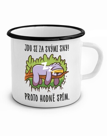 Vtipný plecháček Jdu si za svými sny!