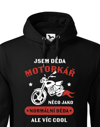 Pánská mikina Děda motorkář