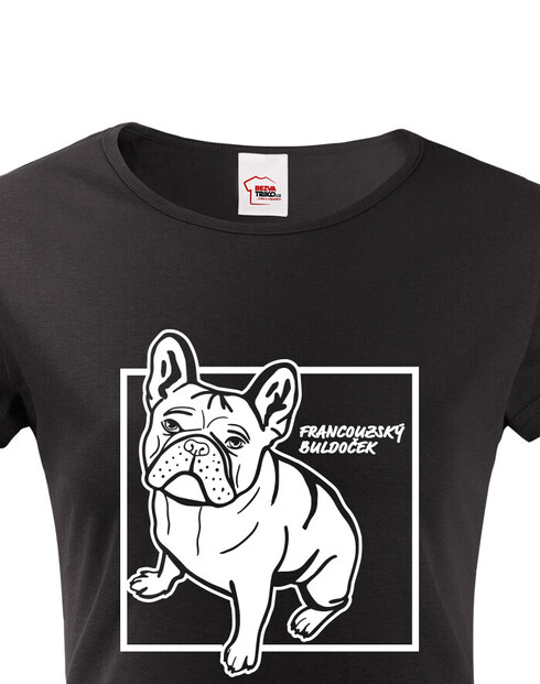 Dámské tričko Francouzský buldoček