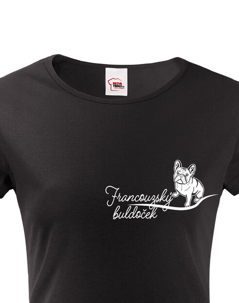 Dámské tričko Francouzský buldoček 2