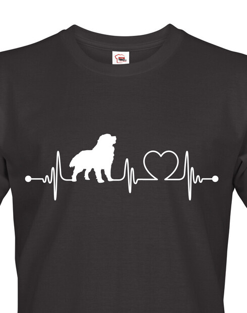 Pánské tričko Bernský salašnický pes tep