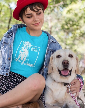 Dámské tričko Zlatý retrívr