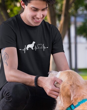 Pánské tričko Zlatý retrívr tep