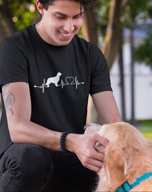 Pánské tričko Zlatý retrívr tep