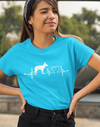 Dámské tričko Německý ovčák tep