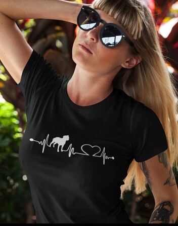 Dámské tričko Pitbull tep