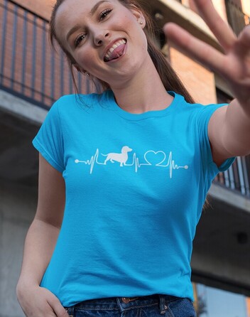 Dámské tričko Jezevčík tep