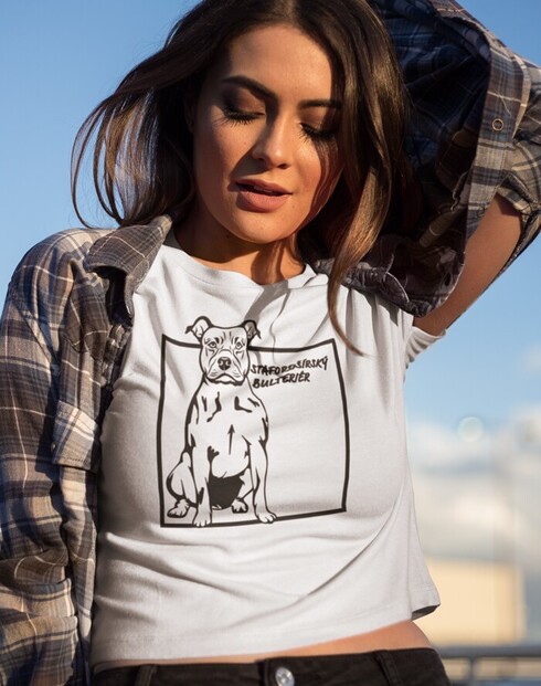 Dámské tričko Stafordširský bulteriér