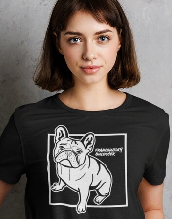 Dámské tričko Francouzský buldoček