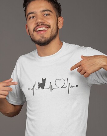 Pánské tričko Yorkshirský teriér tep