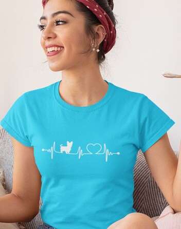 Dámské tričko Yorkshirský teriér tep