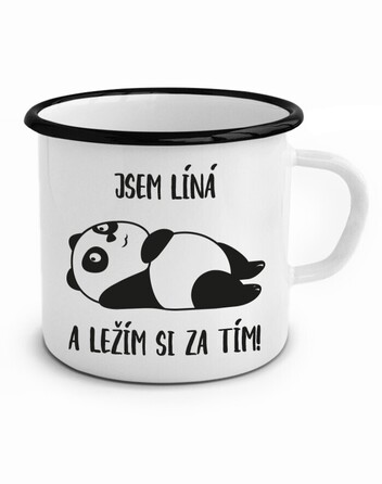 Plecháček Jsem líná a ležím si za tím!