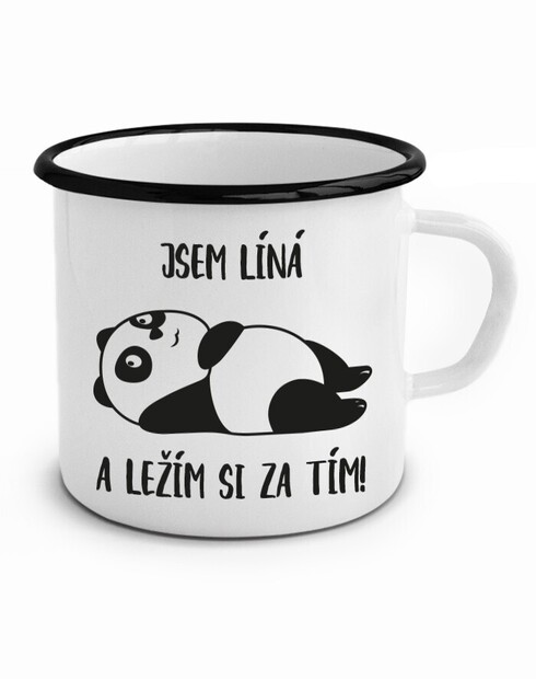 Plecháček Jsem líná a ležím si za tím!