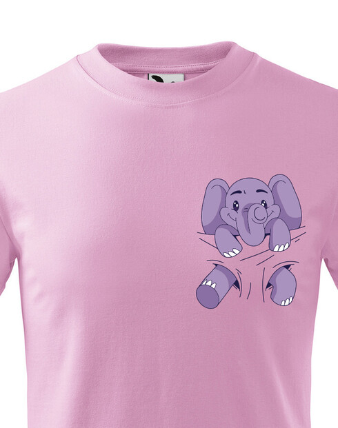 Dětské triko Slůně v kapsičce