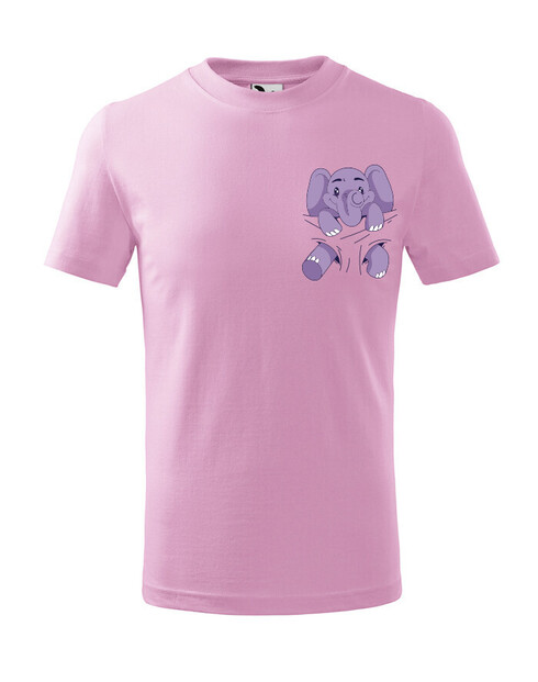 Dětské triko Slůně v kapsičce