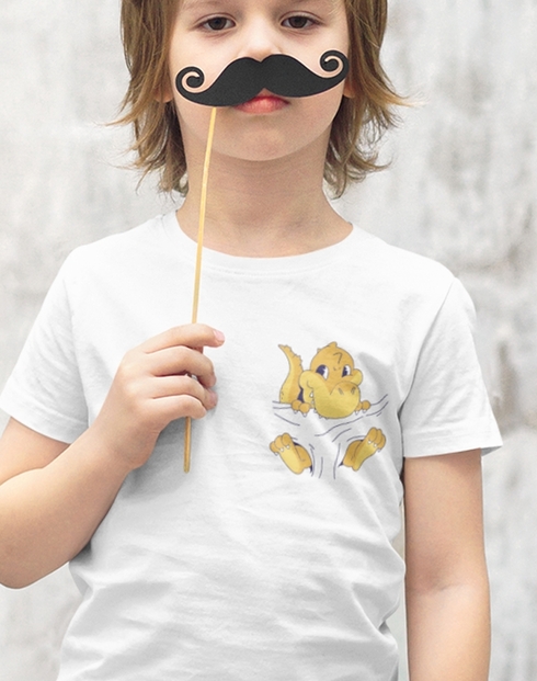 Dětské triko Dráček v kapsičce