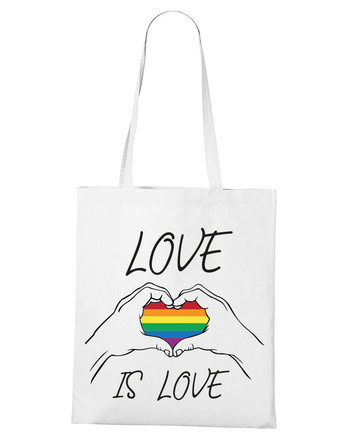 Plátěná taška Love is love